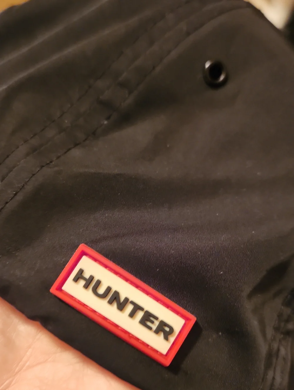 Hunter For Target Black Cap with Red-Trim Logo Patch